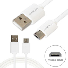 Câble Micro USB smartphone Samsung Galaxy A02 - Blanc